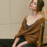 Gray Wedding Wrap Knitted Mohair Shrug, infinity shawl scarf, bridal shawl cape, wedding sweater wrap - Image 6