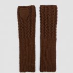 Natural wool Arm Warmers, Soft warm Fingerless Mittens for Women, Knit Fingerless Gloves - Image 9