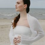 Modern Knit Shawl Mohair Shoulder Wrap, Romantic Mohair Shawl, Lightweight Bolero Shrug - Image 10