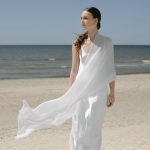 Bridal Shawl Scarf, wedding shoulder scarf, light summer shawl, lightweight mohair wrap cover up - Image 9