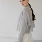 Elegant Cover up for Dress, Soft Mohair Open Front Cardigan, Hand Knit Mohair Cover up - Image 5