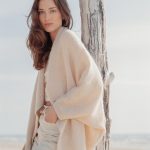 Loose Fit Woolen Poncho, Natural Wool Cape Poncho, Knitted Natural Wool Cape - Image 7