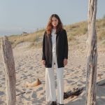 Doubleface Jacket Womens Poncho, Minimalist Knit Jacket, Oversized Jumper with Hood - Image 3
