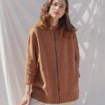 Doubleface Jacket Womens Poncho, Minimalist Knit Jacket, Oversized Jumper with Hood - Image 9