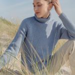 100% Merino Wool Women's Turtleneck in Terracotta Color, Light Merino Pullover - Image 8