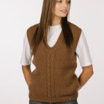 Cashmere merino sweater vest, Hand knitted cashmere wool vest - Image 6
