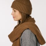 Cashmere and merino wool scarf, Woolen warm scarf, Oversized unisex wool scarf - Image 5