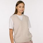 Minimalistic Cashmere Sweater Vest Top, Vintage Style Vest Top, Womens Knitted Vest