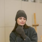 Knit Wool Mittens for Women, Elegant Warm Knitted Gloves, White Wrist warmers - Image 6