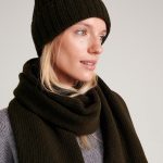 Stylish Cashmere Scarf in Scandinavian Style, Long supreme cashmere and merino wool scarf
