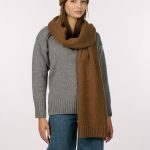 Cashmere and merino wool scarf, Woolen warm scarf, Oversized unisex wool scarf - Image 3