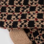 Vintage Natural Wool Fingerless Mittens, Hand Knitted Woolen Mittens, Unisex Warm Gloves - Image 3