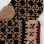 Vintage Natural Wool Fingerless Mittens, Hand Knitted Woolen Mittens, Unisex Warm Gloves - Image 4
