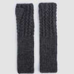 Natural wool Arm Warmers, Soft warm Fingerless Mittens for Women, Knit Fingerless Gloves - Image 11