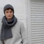 Long Men Wool Scarf, Warming Boyfriend Gift, Warm Merino Scarve for Men, Gentelmans Scarf - Image 6