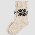 Natural Wool Knitted Socks, Unisex Winter Boots Socks, Breathable Woolen Socks, Gift for Dad - Image 5
