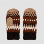 Natural wool Bernie Sanders woolen mittens, Winter crochet gloves, Bernie mittens knit, Warm brown mittens - Image 2