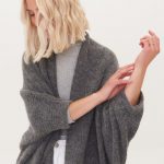 Boho Wool Poncho, Loose Fit Woolen Poncho, Knitted Alpaca Wool Poncho - Image 8