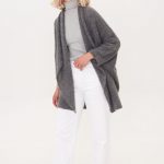 Wool Cape Poncho, Loose Fit Woolen Poncho, Knitted Lightweight Wool Cape - Image 10