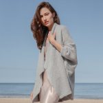 Loose Fit Woolen Poncho, Natural Wool Cape Poncho, Knitted Natural Wool Cape