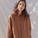 Brown Oversized Jumper with Hood, Knitted Natural Wool Poncho, Plus Size Womens Poncho