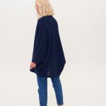Boho Wool Poncho, Loose Fit Woolen Poncho, Knitted Alpaca Wool Poncho - Image 10