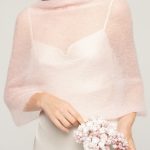 Mohair Wrap Modern Wedding Shrug, Wedding Sweater Cover Up, Wedding Mohair Cape Shawl - Image 2