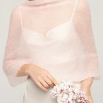 Mohair Wrap Modern Wedding Shrug, Wedding Sweater Cover Up, Wedding Mohair Cape Shawl - Image 2