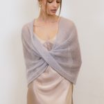 Mohair Wrap Modern Wedding Shrug, Wedding Sweater Cover Up, Wedding Mohair Cape Shawl - Image 9
