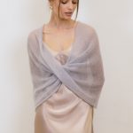 Mohair Wrap Modern Wedding Shrug, Wedding Sweater Cover Up, Wedding Mohair Cape Shawl - Image 9