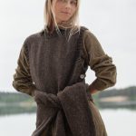 Classic Elegant Tweed Vest for Women, Hand knitted Women Waistcoat, Woolen pullover vest top - Image 8