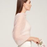 Mohair Wrap Modern Wedding Shrug, Wedding Sweater Cover Up, Wedding Mohair Cape Shawl - Image 4