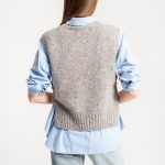 Handcrafted Womens Sweater Top in Merino Wool and Mohair - Merino wool Gilet For Women - Image 6