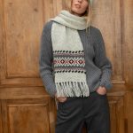 Long Woolen Knitted Scarf, Pattern for Christmas, Christmas Gift Idea - Image 2