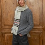 Long Woolen Knitted Scarf, Pattern for Christmas, Christmas Gift Idea - Image 3