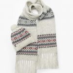 Warm Woolen Scarf with Tassels, Scandinavian style knitted scarf, Natural Gray Scarf - Image 3