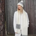 Long Unisex Woolen Scarf for Christmas, Hand Knitted Natural Wool Soft Warm Scarf