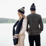 Long Nordic Wool Scarf, Wide hand knit soft warm scarf, Scandinavian style scarf, Unisex wool scarf - Image 6