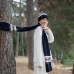 Alpaca wool scarf, Wide hand knit soft warm scarf, Scandinavian style scarf