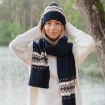 Alpaca wool scarf, Wide hand knit soft warm scarf, Scandinavian style scarf - Image 3