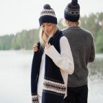 Long Nordic Wool Scarf, Wide hand knit soft warm scarf, Scandinavian style scarf, Unisex wool scarf - Image 5