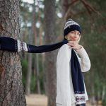 Long Nordic Wool Scarf, Wide hand knit soft warm scarf, Scandinavian style scarf, Unisex wool scarf - Image 3