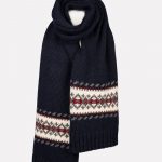 Long Nordic Wool Scarf, Wide hand knit soft warm scarf, Scandinavian style scarf, Unisex wool scarf - Image 9