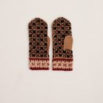 Vintage Natural Wool Fingerless Mittens, Hand Knitted Woolen Mittens, Unisex Warm Gloves