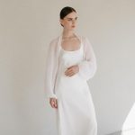 Mohair Wrap Modern Wedding Shrug, Wedding Sweater Cover Up, Wedding Mohair Cape Shawl - Image 6