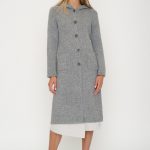 Super Long White Women's Cardigan Sweater With Hoodie, Button Closure and Pockets Infront NIDA - Image 5