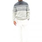 New Wool Sweater for Men with Ornaments, Scandinavian Style 100% Woolen Top for Men OLLE - Image 2