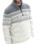 New Wool Sweater for Men with Ornaments, Scandinavian Style 100% Woolen Top for Men OLLE - Image 3