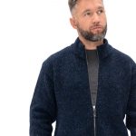Scandinavian Wool Zip Sweater: Men's Winter Knit Top / NOLAN - Image 2