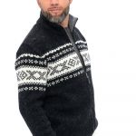Hand Knitted Wool Men's Sweater: Scandinavian Style Jumper - Image 4